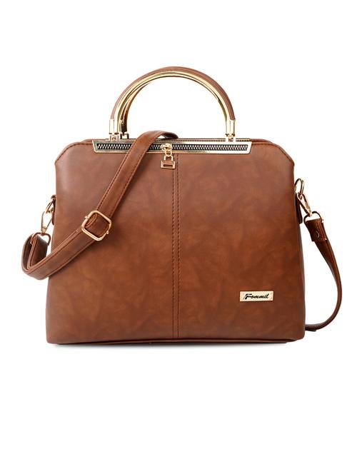 tan solid handbag - 19956582 - Standard Image - 0