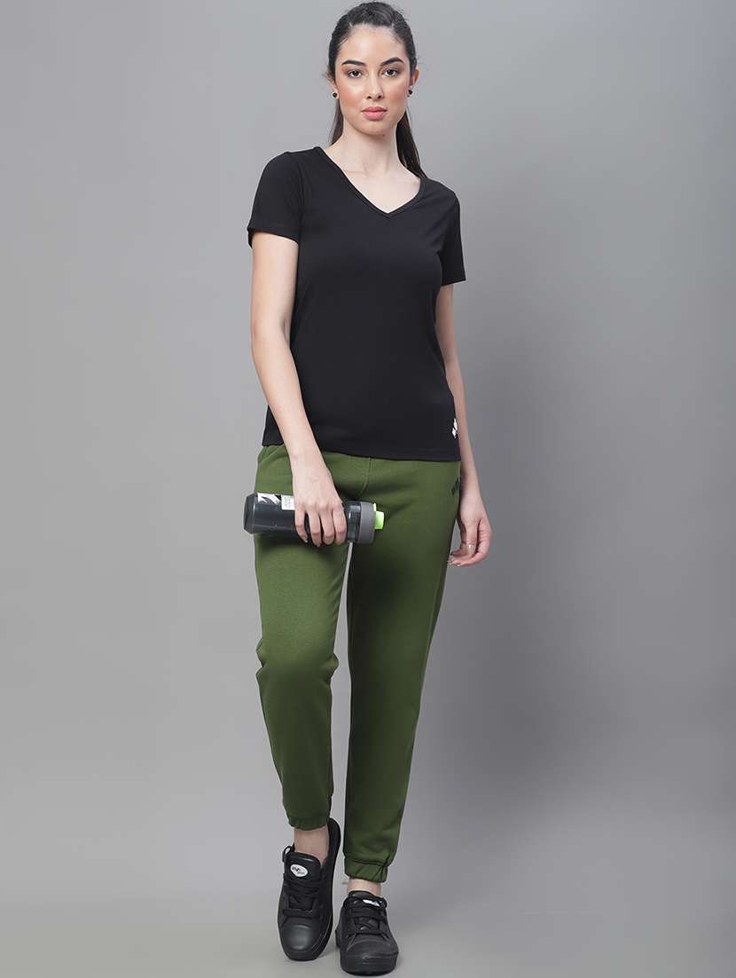 green cotton blend track pants - 19956658 -  Standard Image - 3