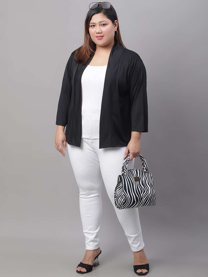 black solid regular shrug - 19956696 -  Standard Image - 3