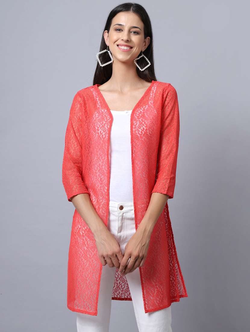 raschel knit regular shrug