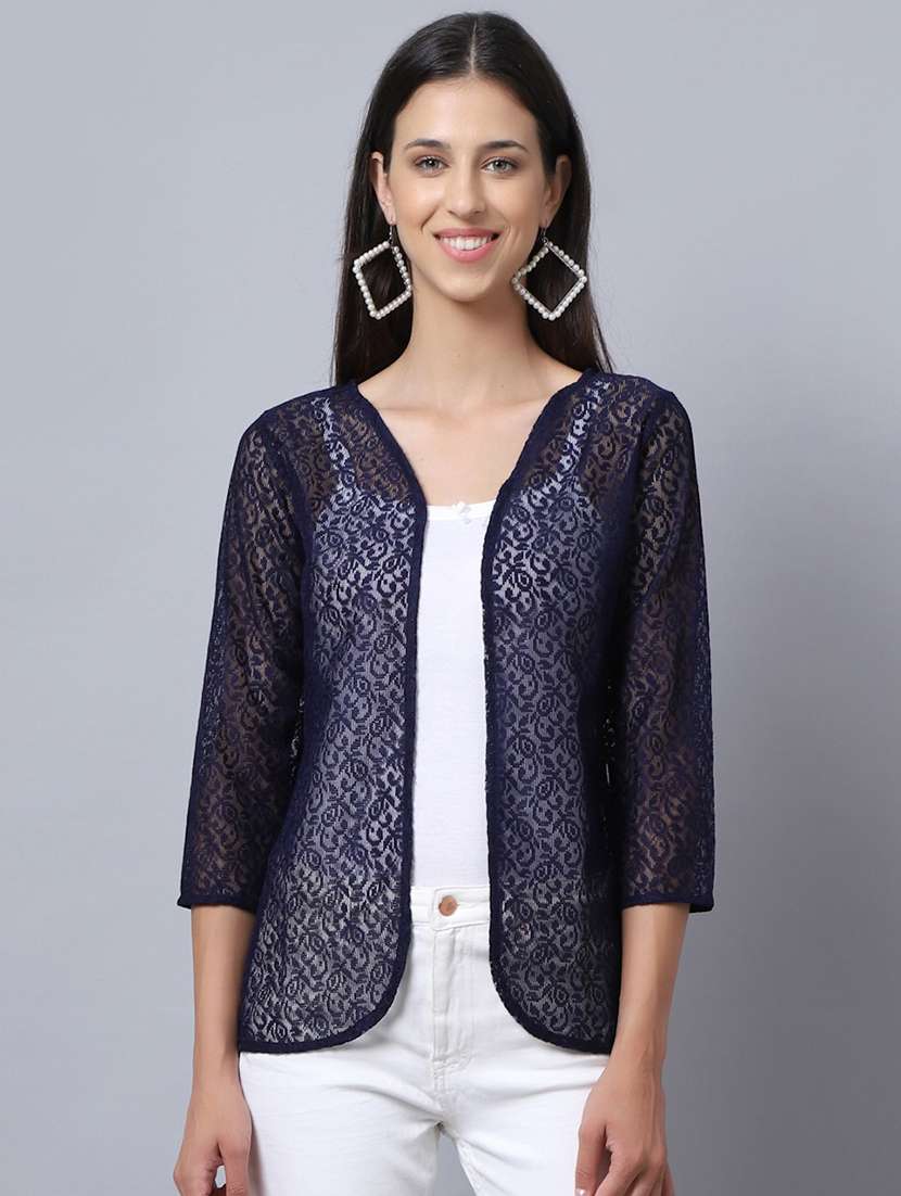 raschel knit regular shrug