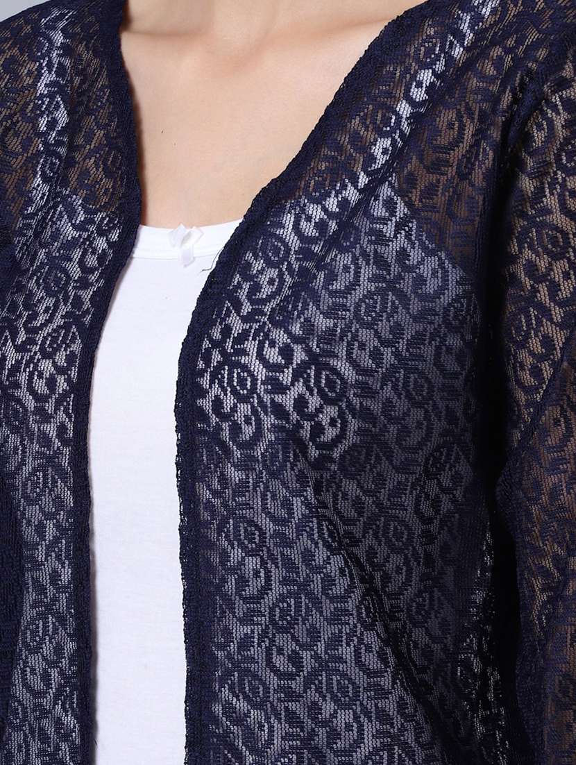 raschel knit regular shrug - 19956726 -  Standard Image - 3