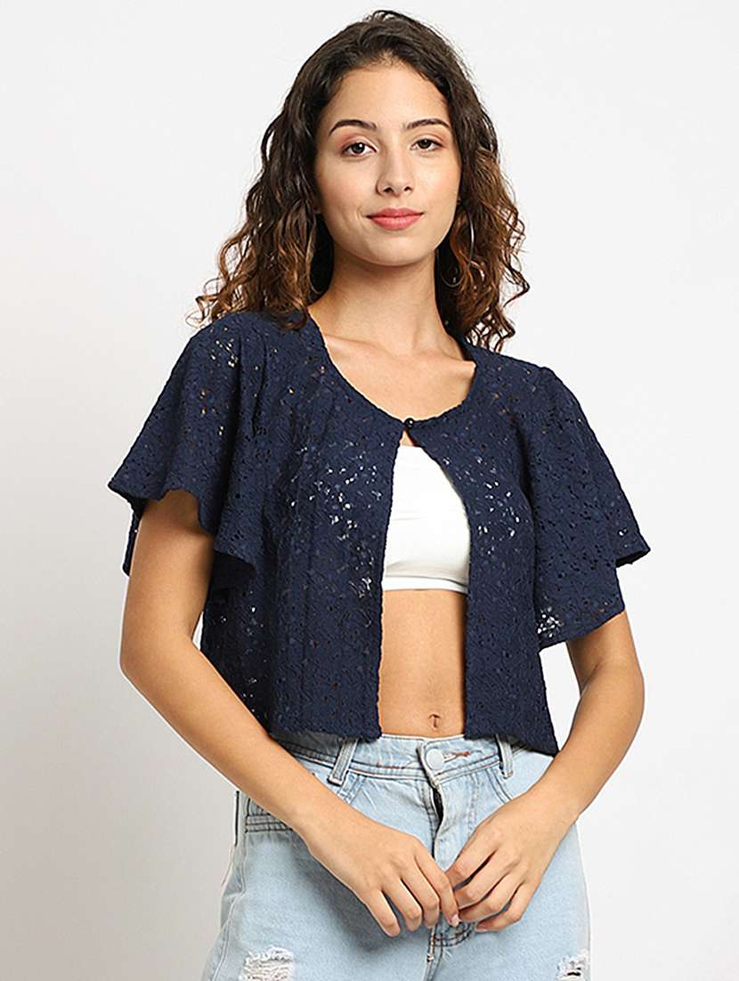 raschel knit regular shrug