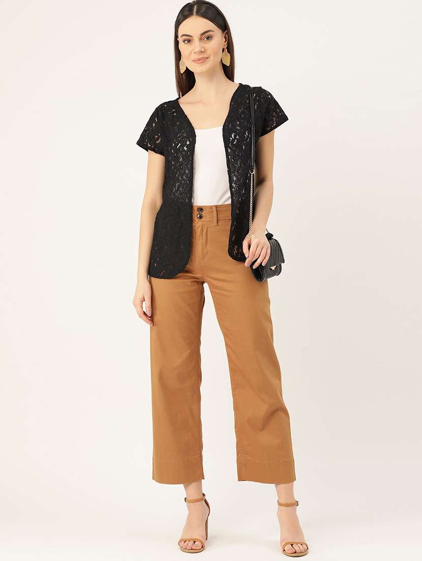 black lace short sleeve shrug - 19957198 -  Standard Image - 3