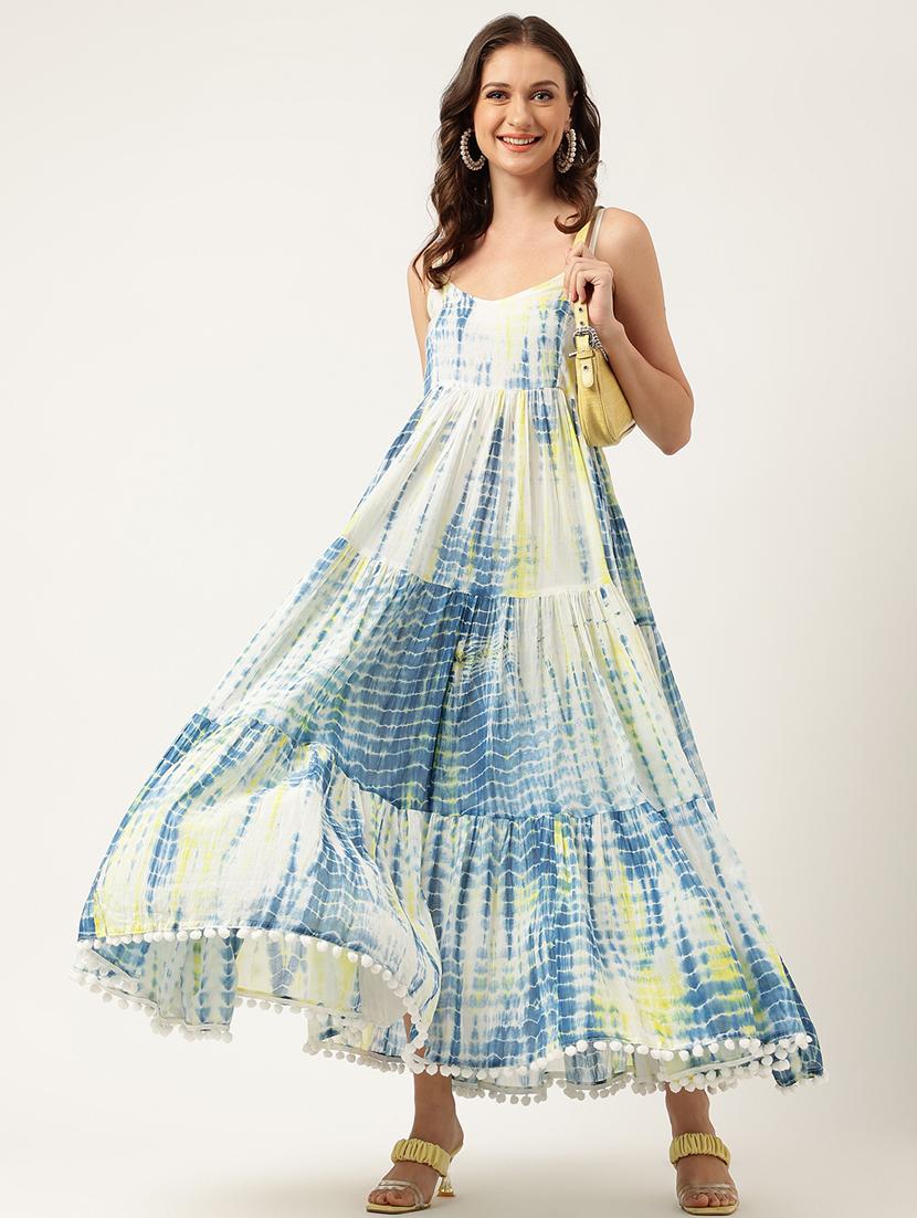 women's tie & dye tiered dress - 19957280 - Zoom Image - 0