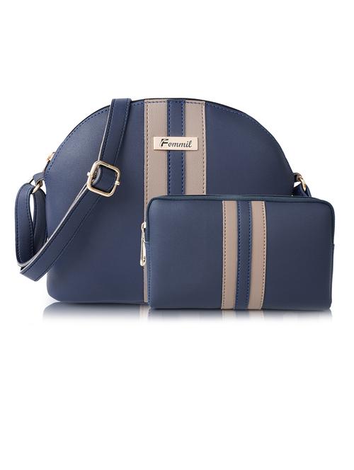 blue leatherette (pu) sling bag - 19957362 - Standard Image - 0