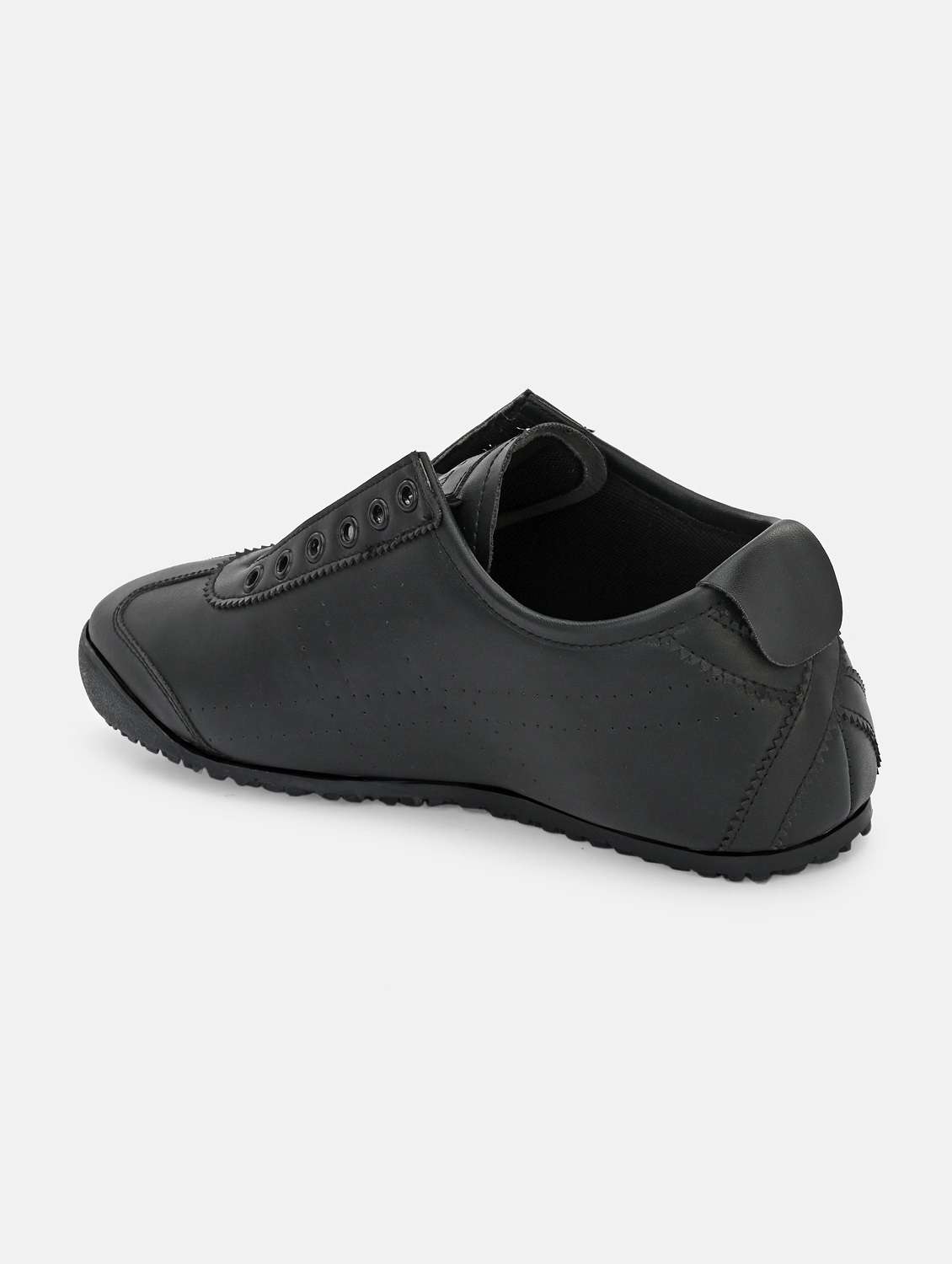 black solid lace up sneaker - 19957512 - Standard Image - 3