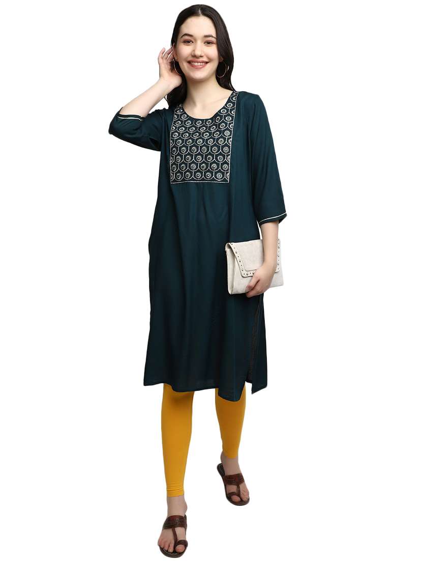 women yellow cotton legging - 19957683 -  Standard Image - 3