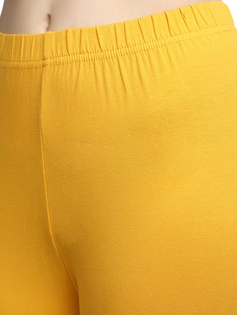 women yellow cotton legging - 19957683 -  Standard Image - 5