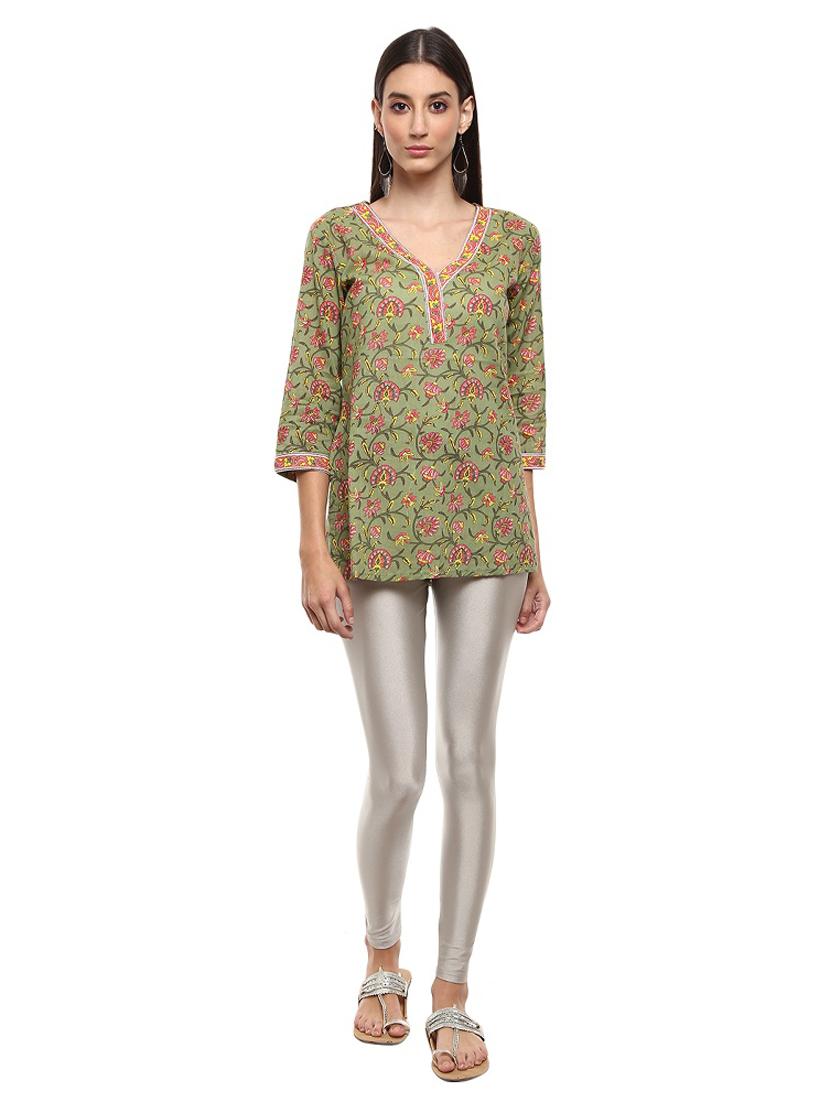 silver cotton leggings - 19957895 - Standard Image - 3