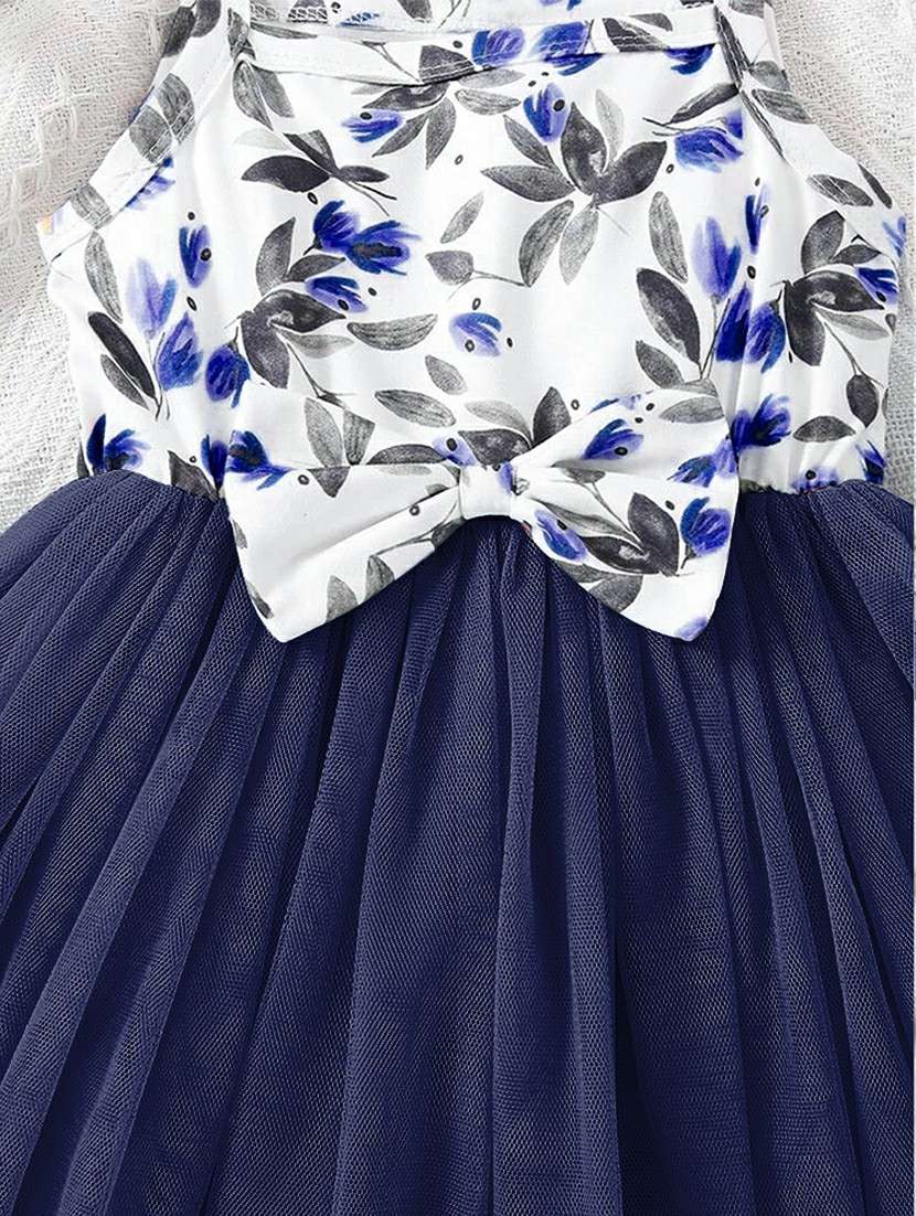 Girls Square Neck Sleeveless Frock