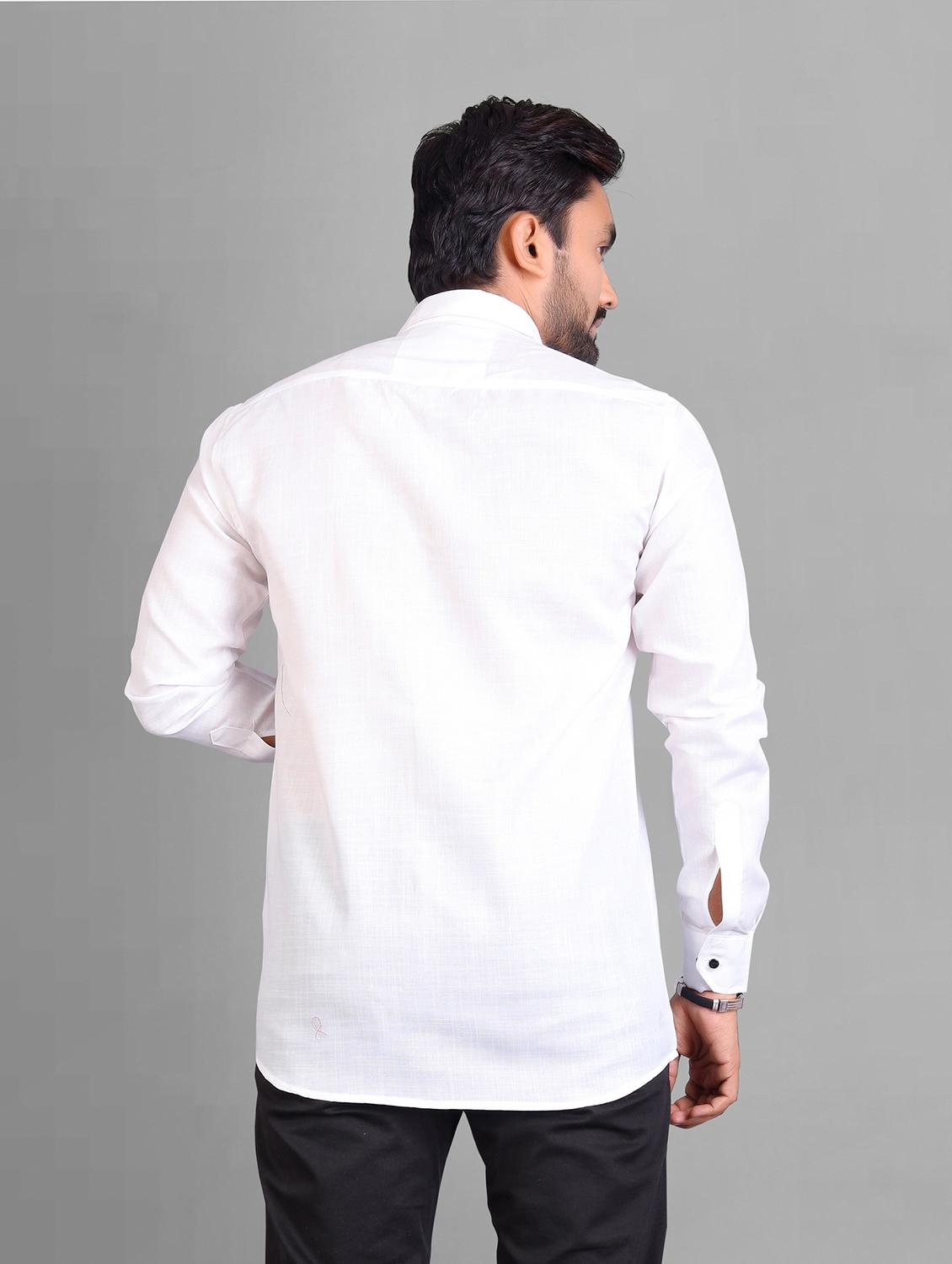 mens solid casual shirt - 19959108 - Standard Image - 3