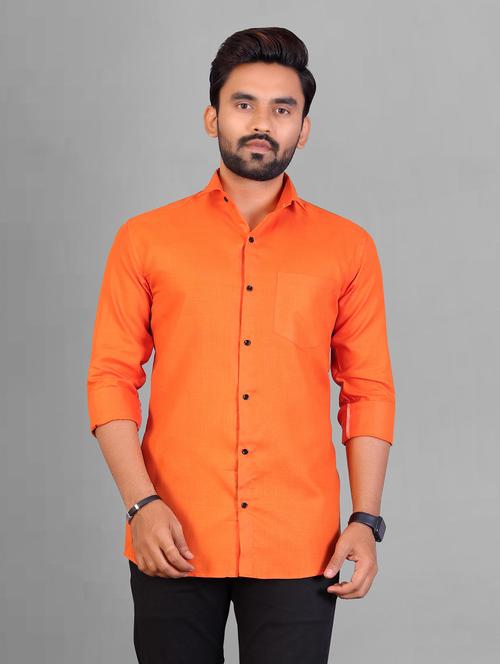 mens solid casual shirt - 19959110 - Standard Image - 0