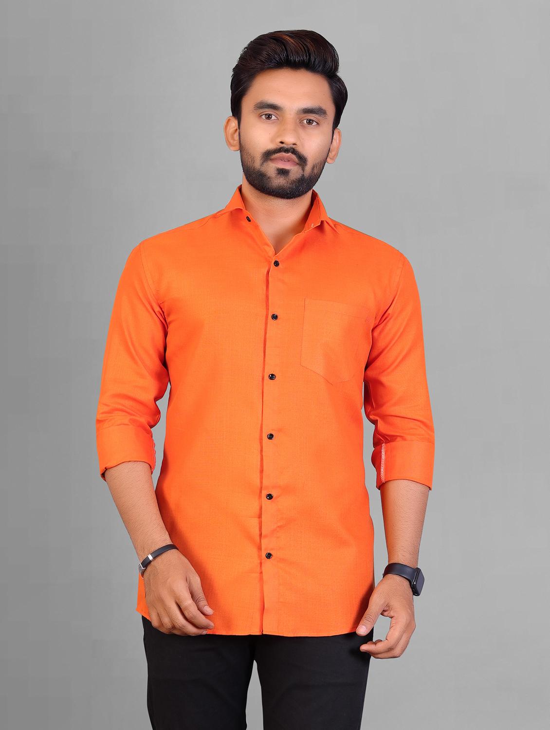 mens solid casual shirt - 19959110 - Zoom Image - 0