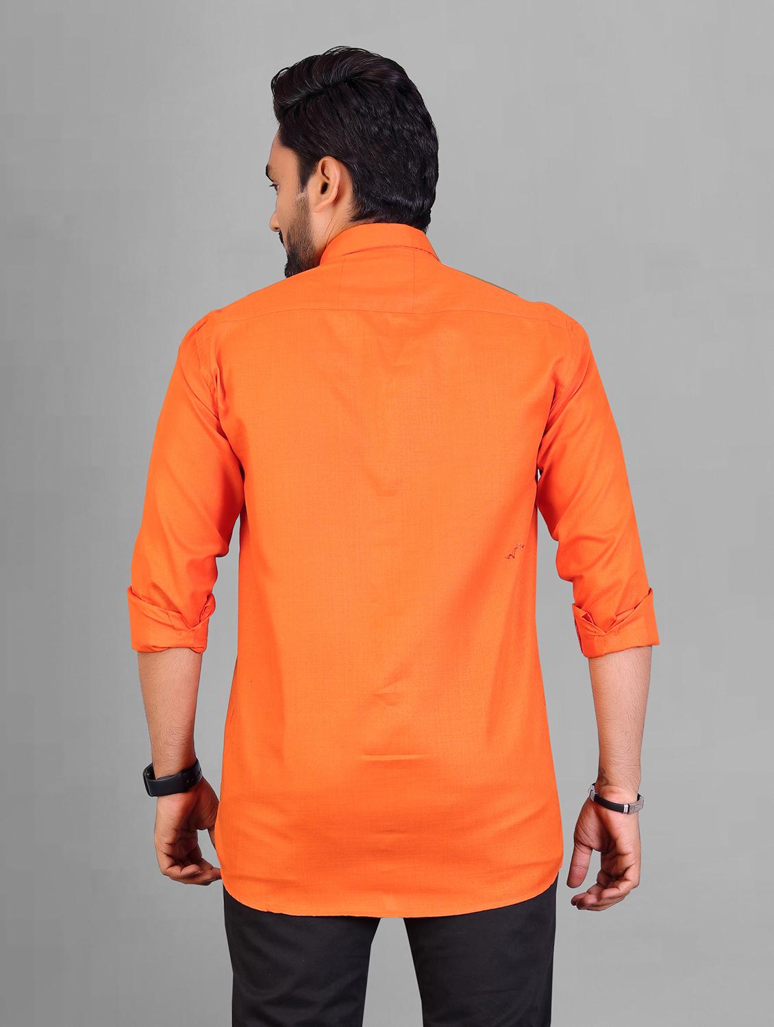 mens solid casual shirt - 19959110 - Standard Image - 3