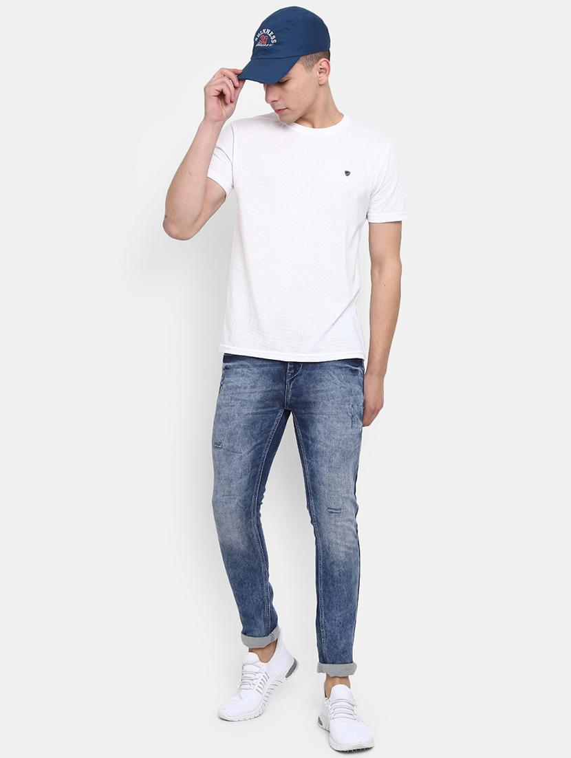 mens skinny fit plain jeans - 19959253 - Standard Image - 3