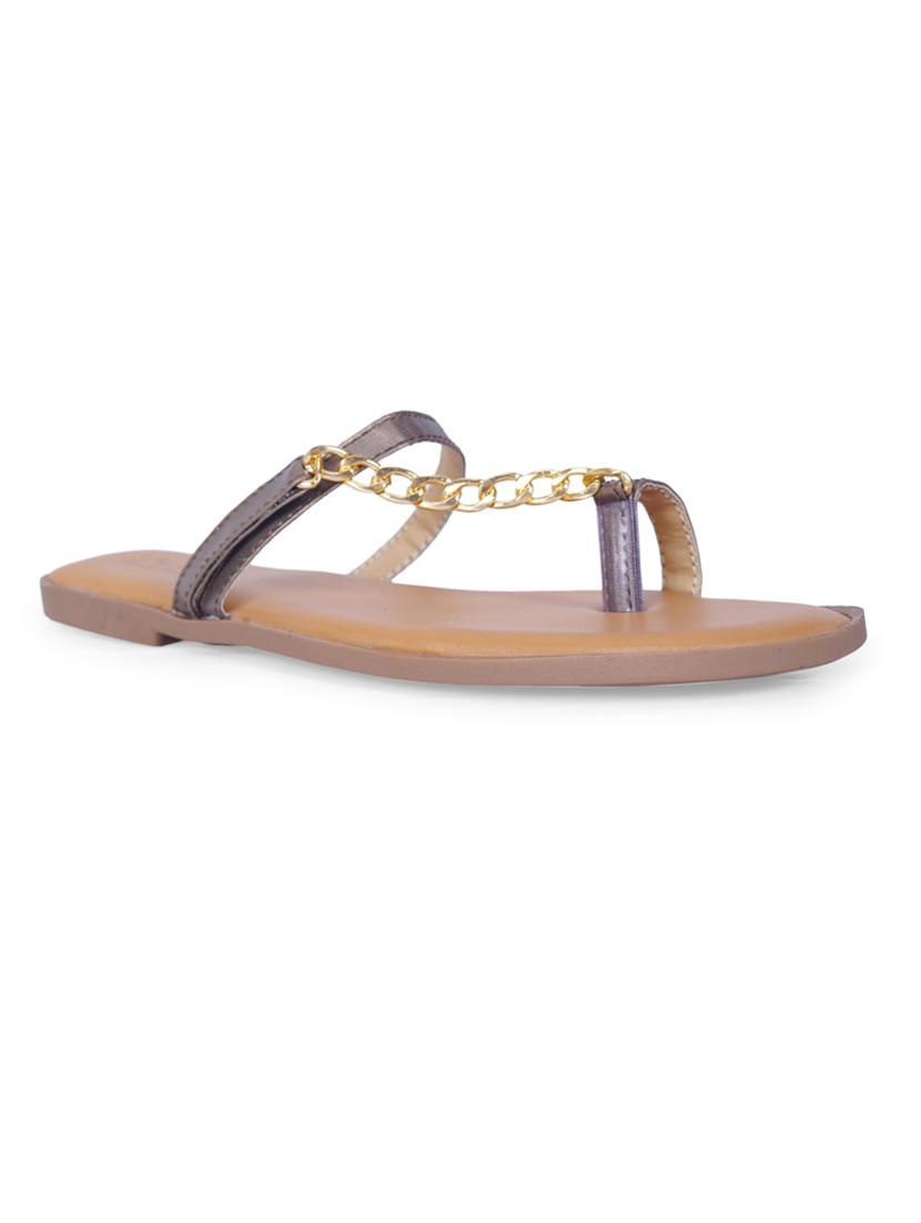 solid one toe flats - 19959401 - Standard Image - 3
