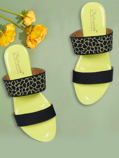 printed slip on flats - 19959409 - Standard Image - 0