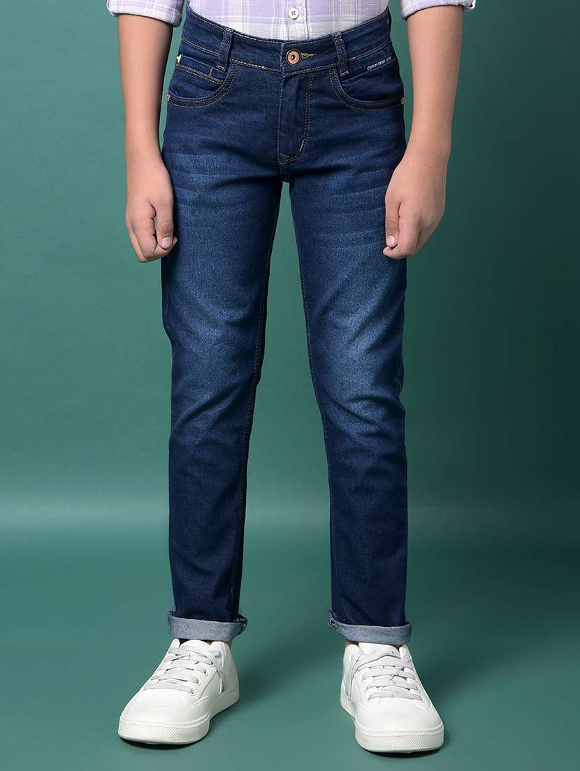 boy's plain slim fit jeans