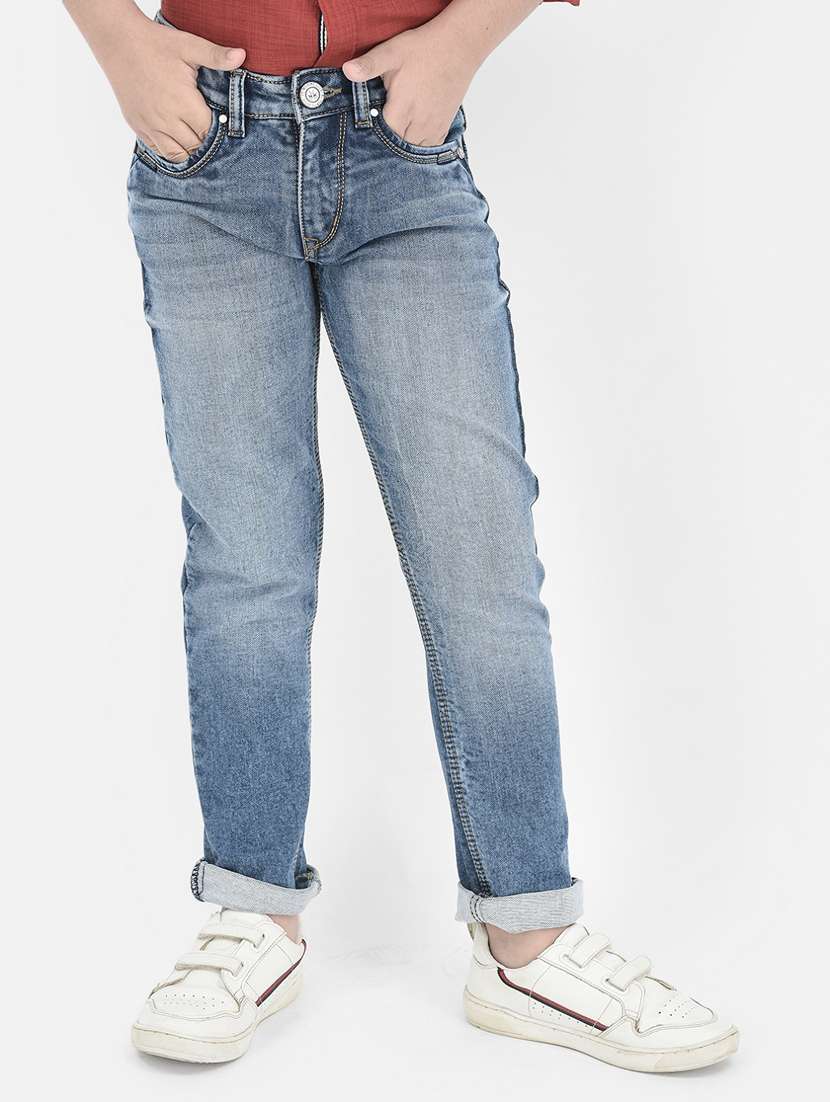 boy's plain slim fit jeans