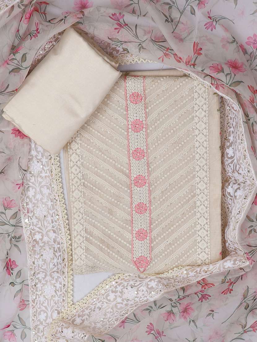 printed unstitched suit set