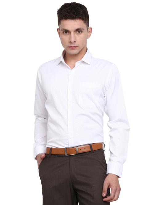 mens self design formal shirt - 19961613 - Standard Image - 0