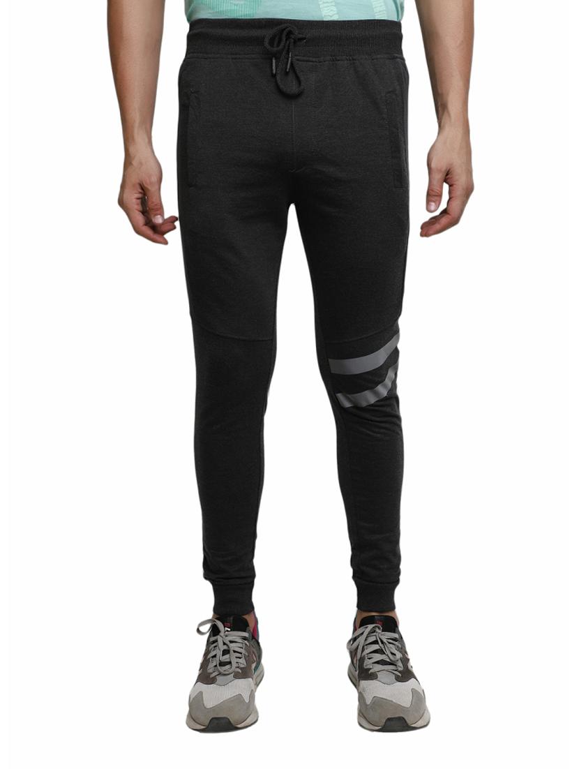 solid cotton full length track pant - 19961701 - Zoom Image - 0