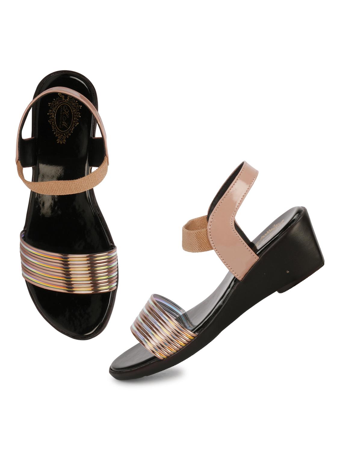 peach ankle strap wedge - 19962237 - Standard Image - 3