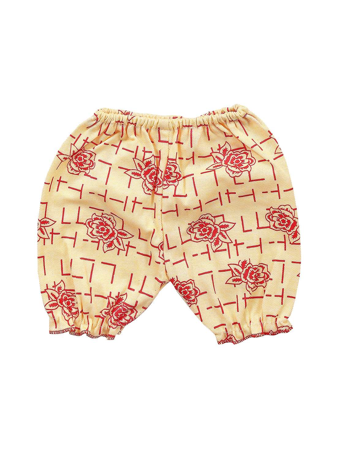 red printed square neck short sets - 19962406 -  Standard Image - 3