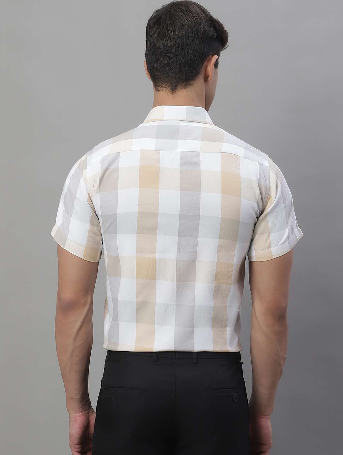 mens checks formal shirt - 19962974 -  Standard Image - 3