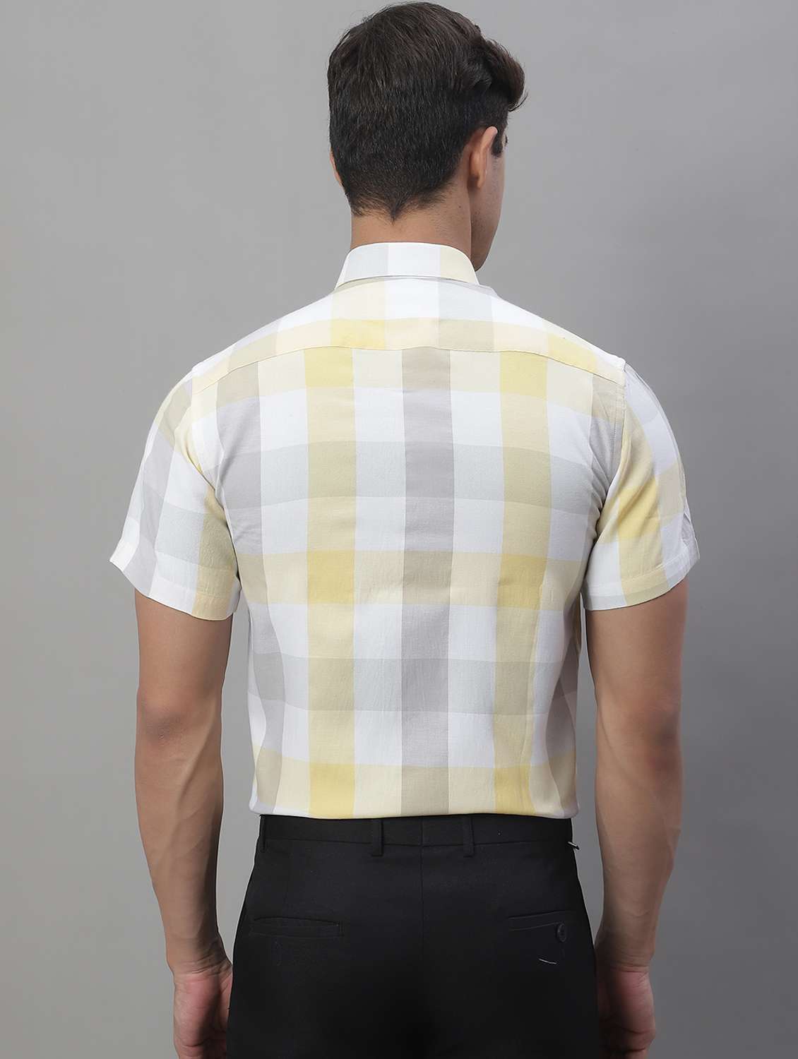 mens checks formal shirt - 19962976 -  Standard Image - 3