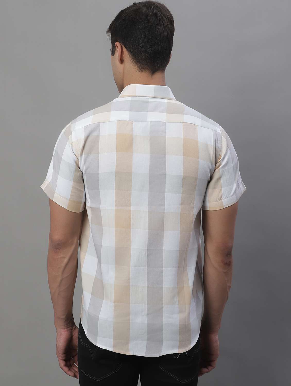 mens checks casual shirt - 19962985 -  Standard Image - 3