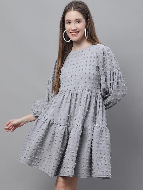 women's tiered dress swiss dots dress - 19963163 - Standard Image - 0