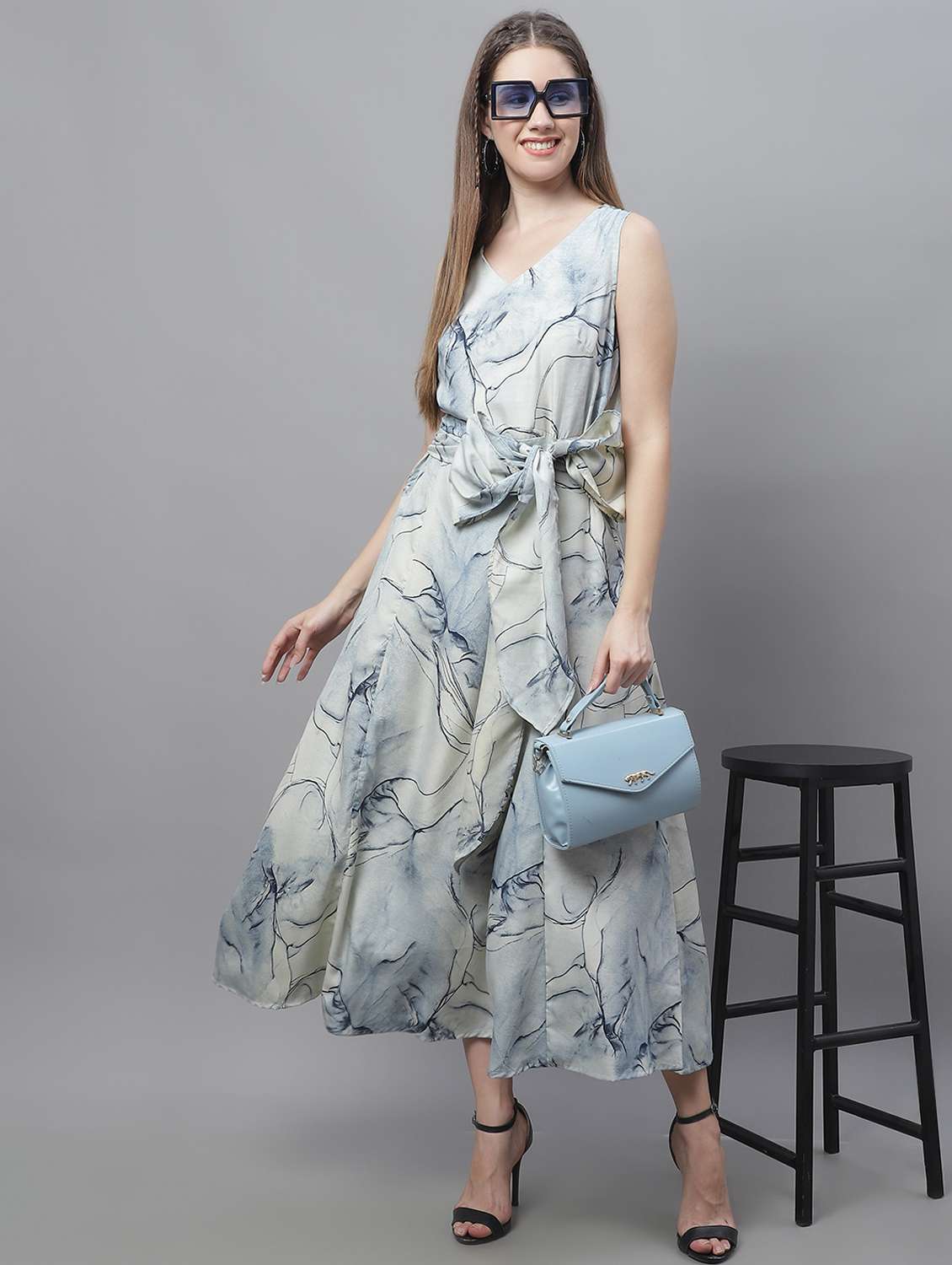women's fit & flare abstract dress - 19963165 - Zoom Image - 0