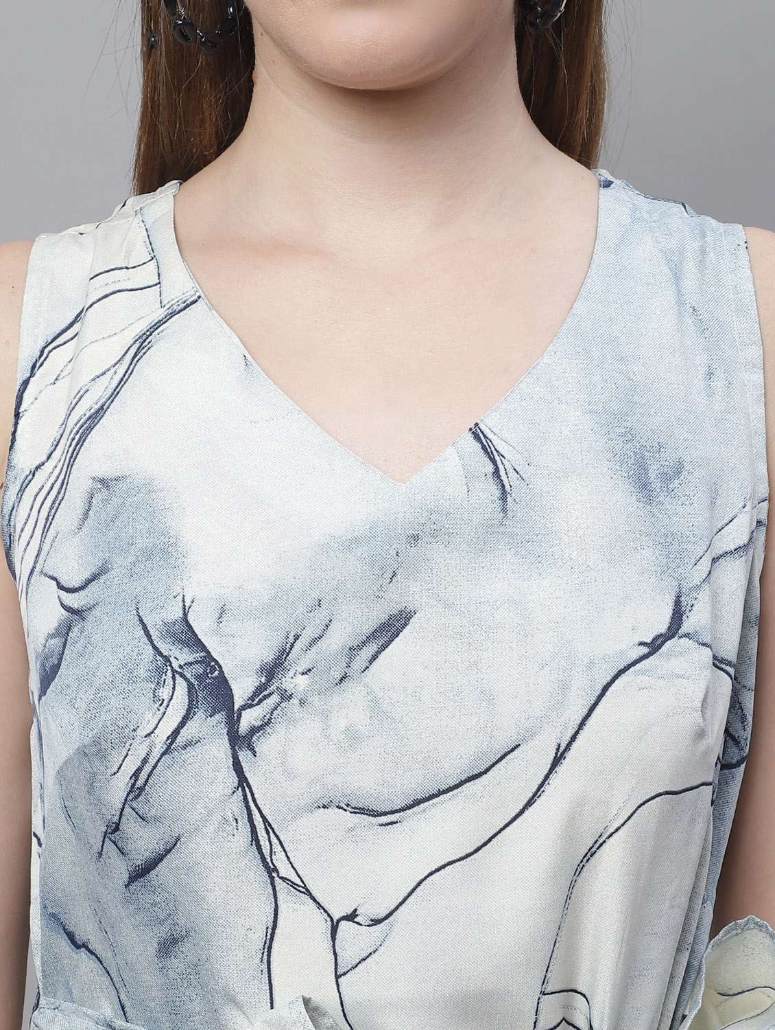 women's fit & flare abstract dress - 19963165 - Standard Image - 5