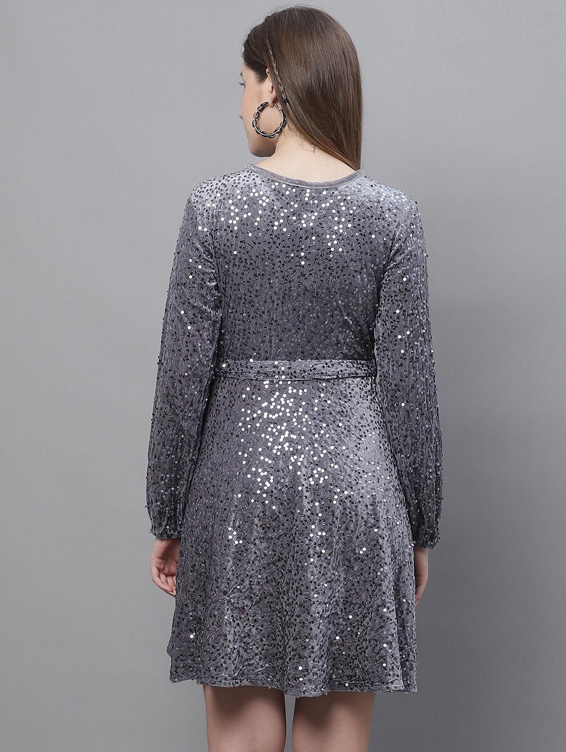 women's fit & flare printed dress - 19963167 - Standard Image - 3