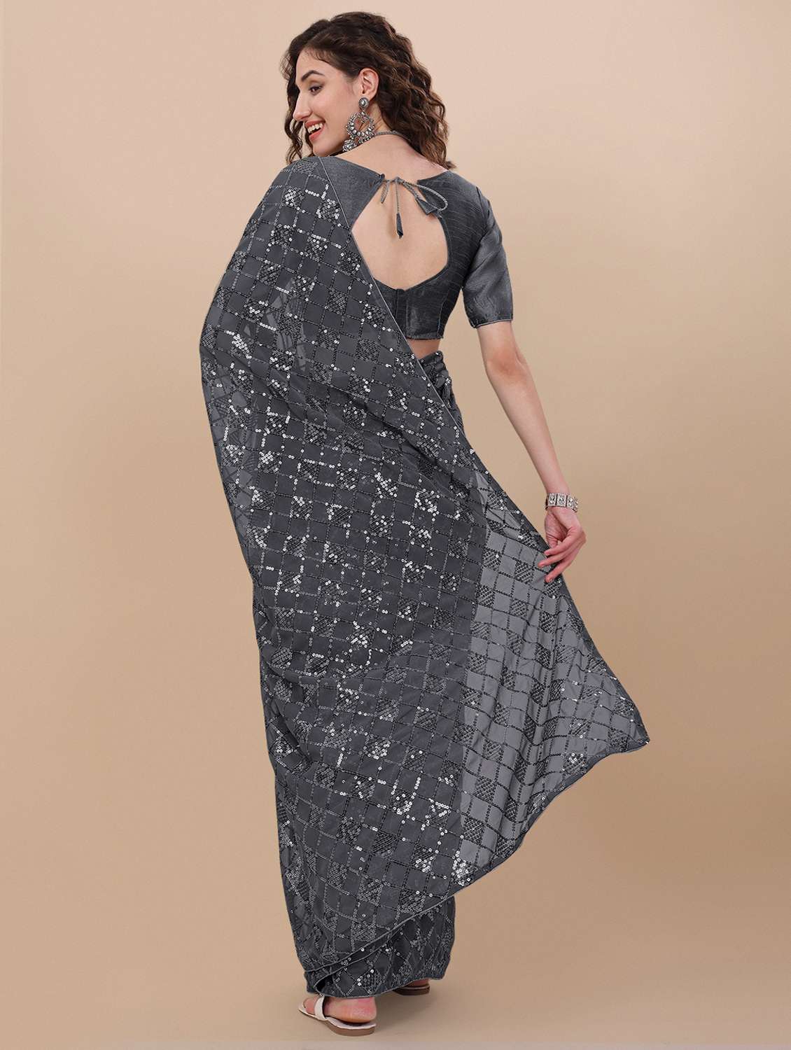 women's embellished saree - 19963402 -  Standard Image - 3