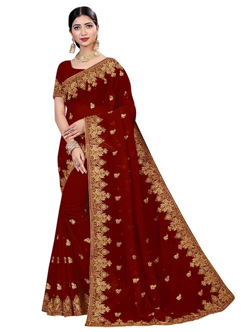 women's embroidered saree - 19963463 - Standard Image - 0