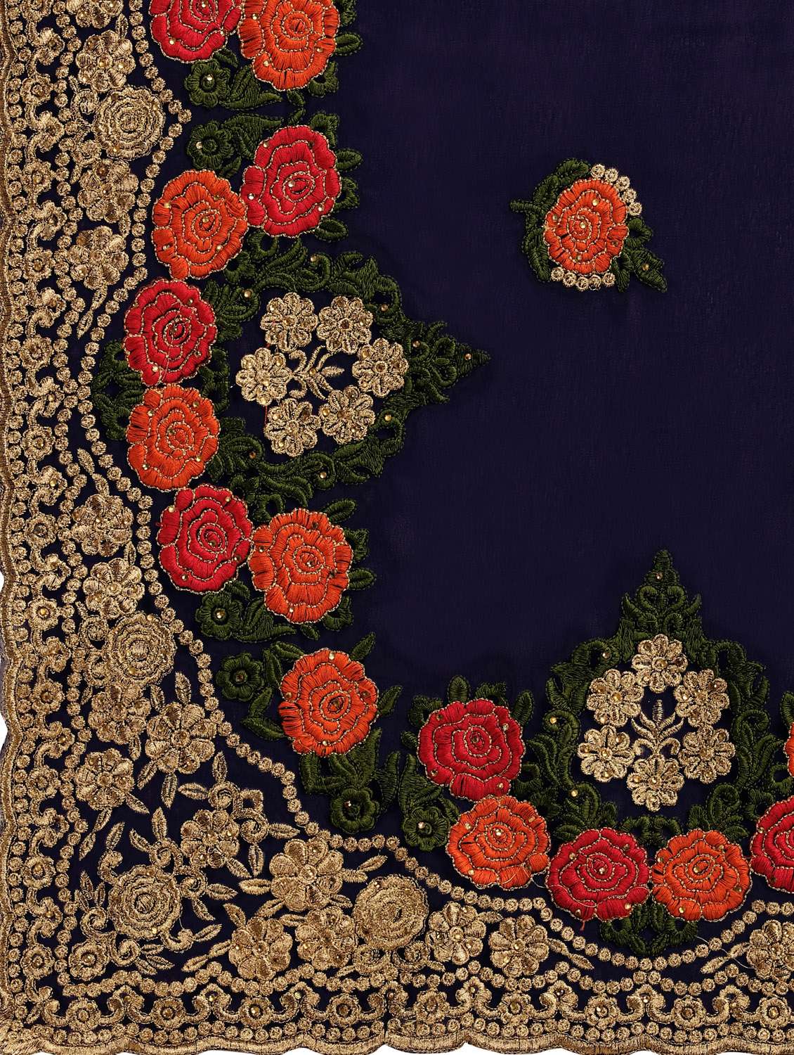 women's embroidered saree - 19963483 -  Standard Image - 3