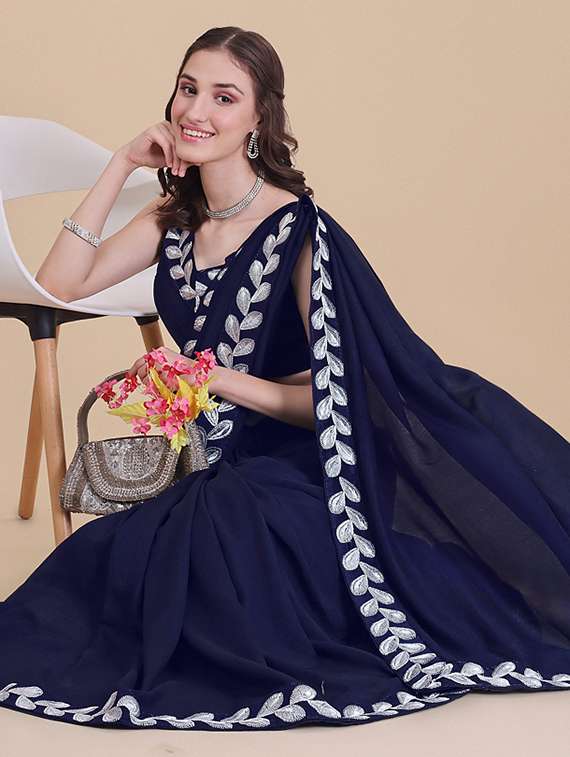 women's embroidered saree - 19963527 -  Standard Image - 3