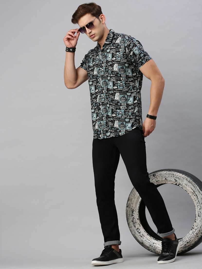mens graphic casual shirt - 19963547 -  Standard Image - 3