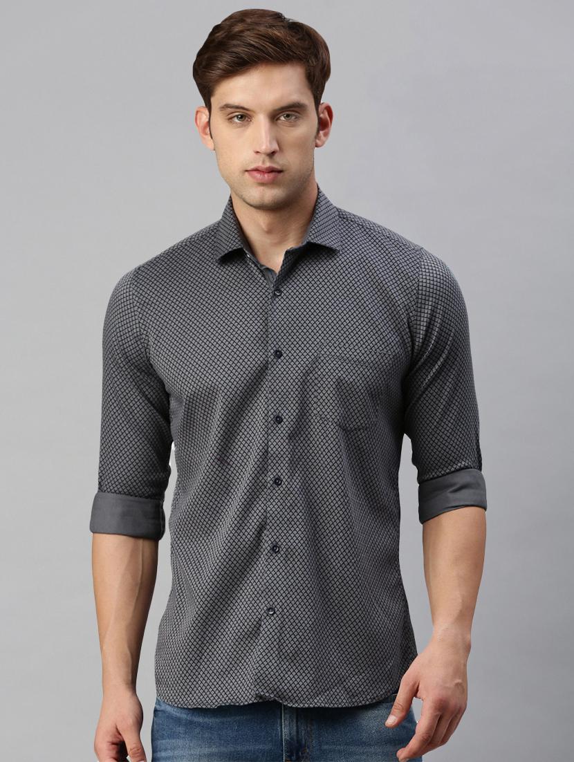 mens printed casual shirt