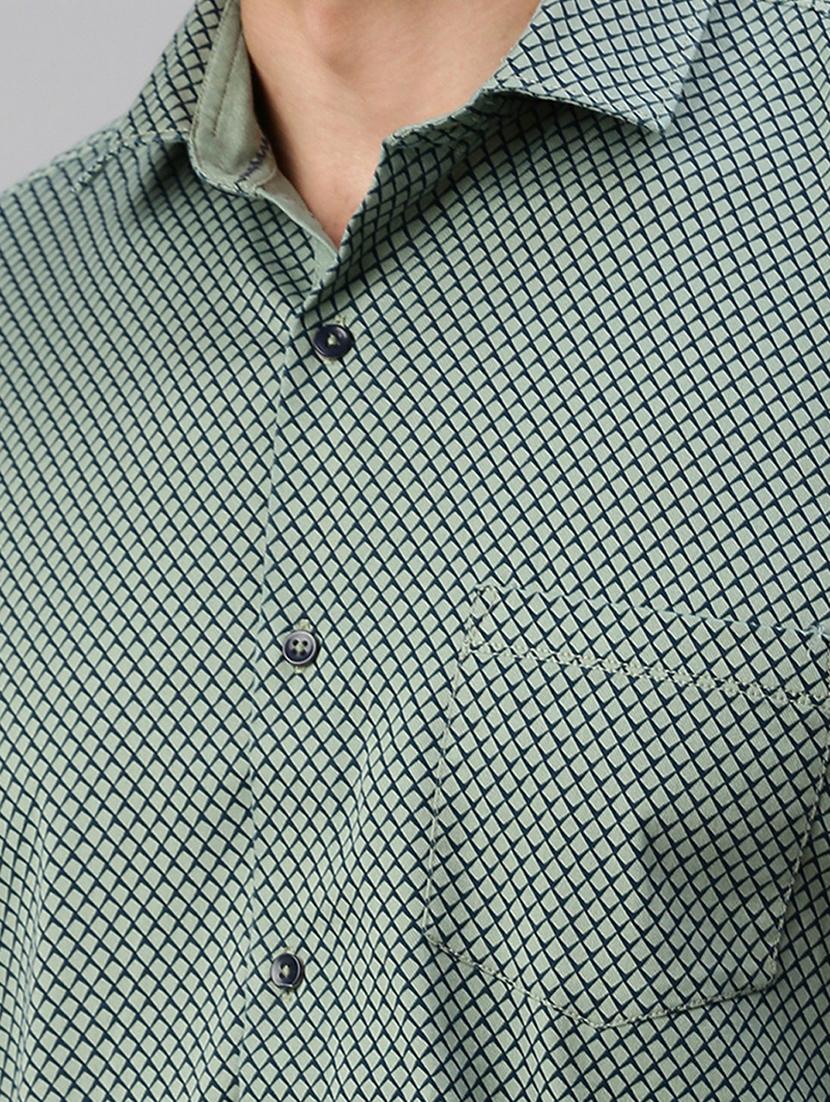 mens geometric casual shirt - 19963554 - Standard Image - 5