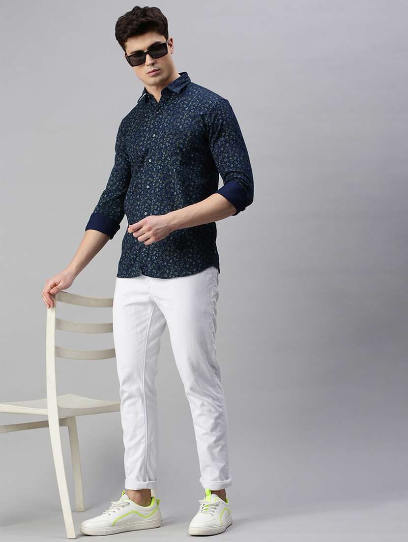 mens florals casual shirt - 19963557 - Standard Image - 3