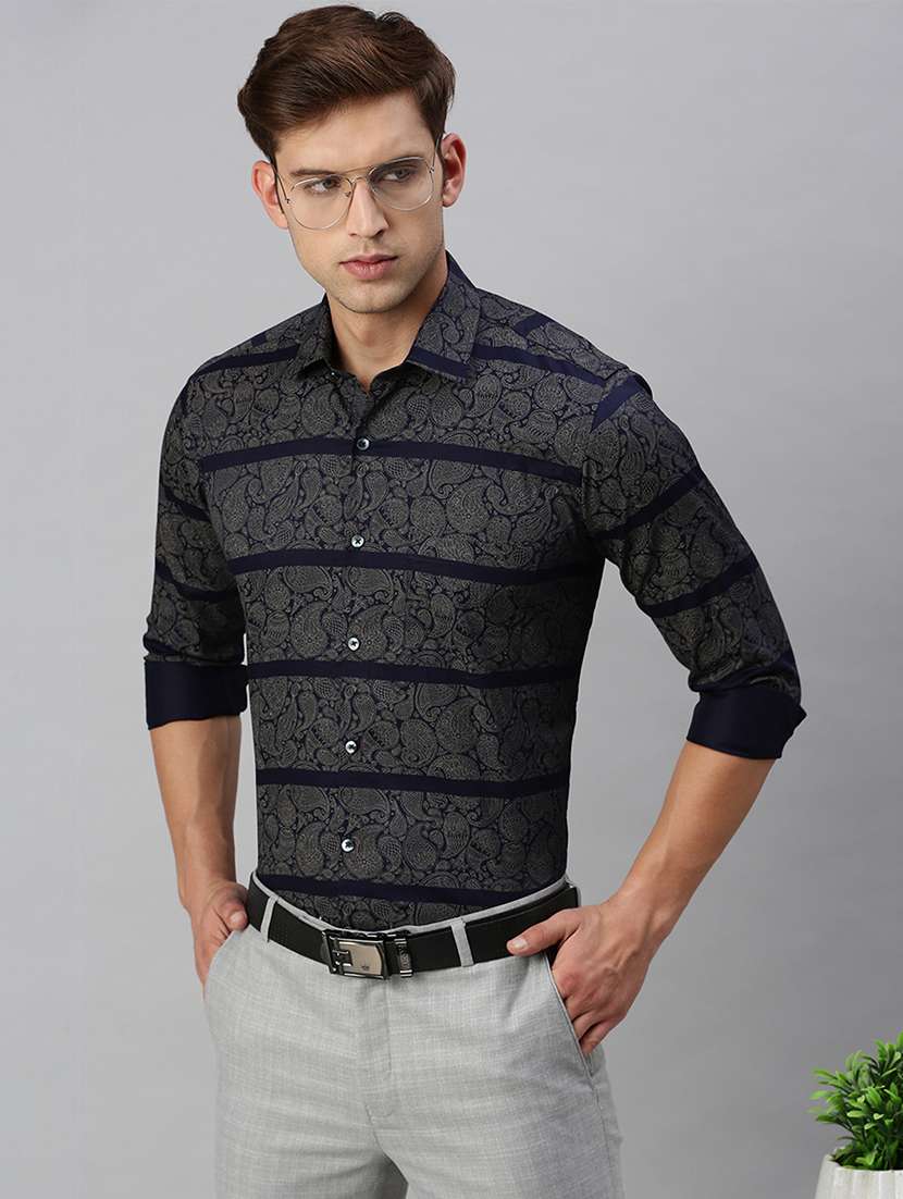 mens paisley formal shirt