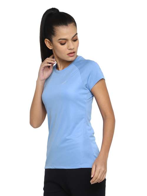 blue polyester regular tshirt - 19963752 - Standard Image - 0