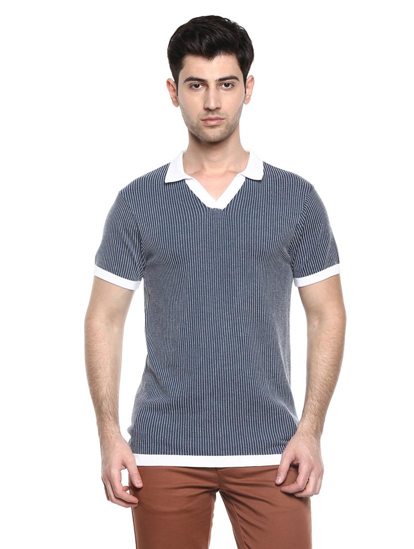 self design cotton polo t-shirt - 19963985 - Zoom Image - 0