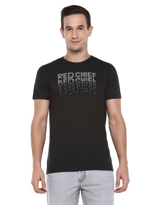 round neck printed regular t-shirt - 19964005 - Standard Image - 0