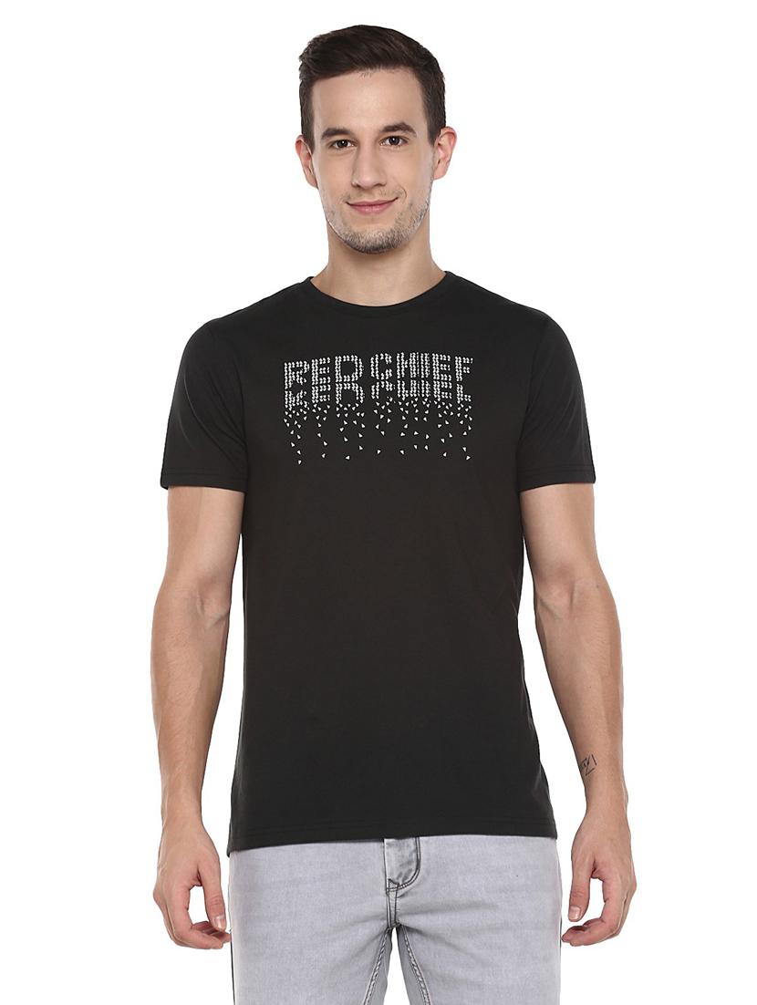 round neck printed regular t-shirt - 19964005 - Zoom Image - 0