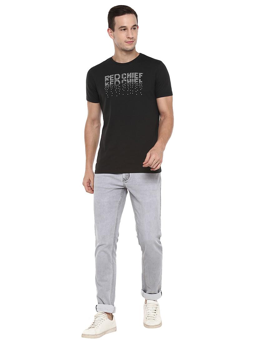 round neck printed regular t-shirt - 19964005 - Standard Image - 3